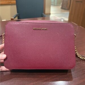 Michael Kors Wine Red Crossbody Bag